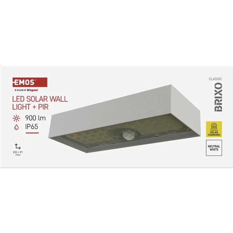 Svítidlo solární EMOS ZG165S Brixo PIR