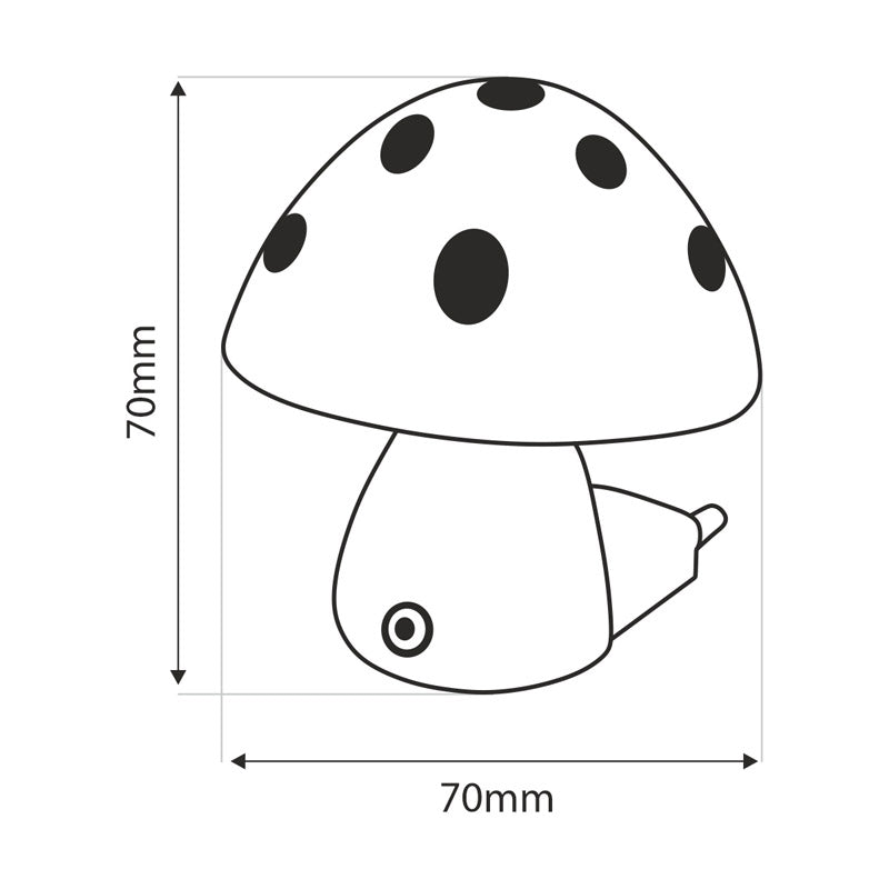 Noční světlo TRIXLINE TR-015M Muchomůrka