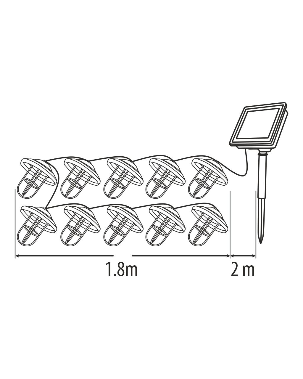 Řetěz solární TRIXLINE TR-303D