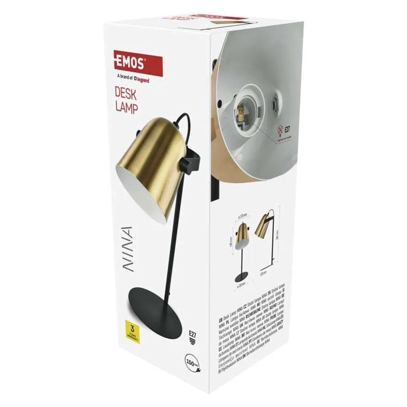 Lampa stolní EMOS Z7642GL Nina