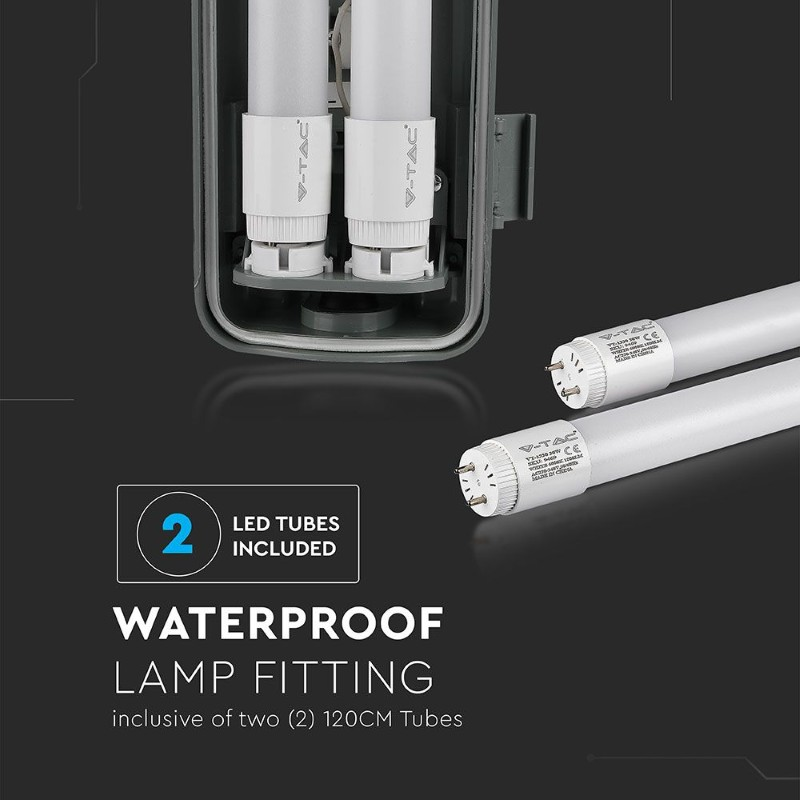 Svítidlo zářivkové V-TAC VT-12023 2x18W 6500K Waterproof