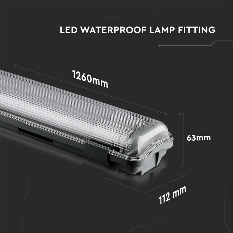 Svítidlo zářivkové V-TAC VT-12023 2x18W 6500K Waterproof