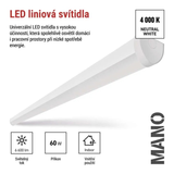 Svítidlo liniové LED EMOS ZAB913 Mano 60W