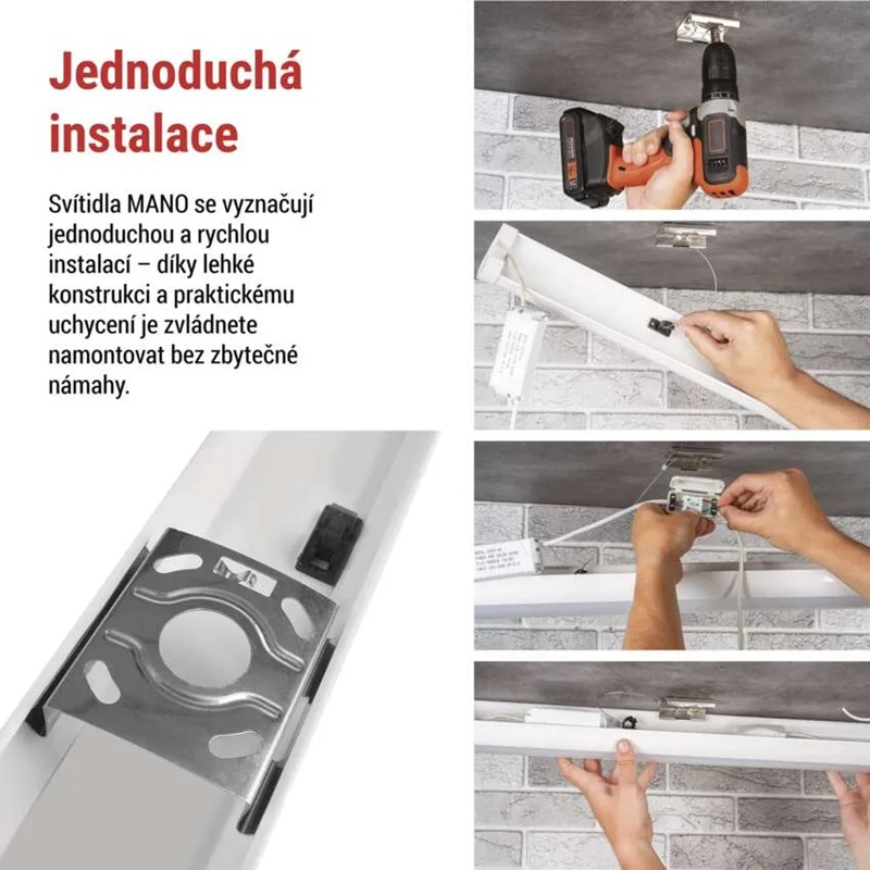 Svítidlo liniové LED EMOS ZAB913 Mano 60W