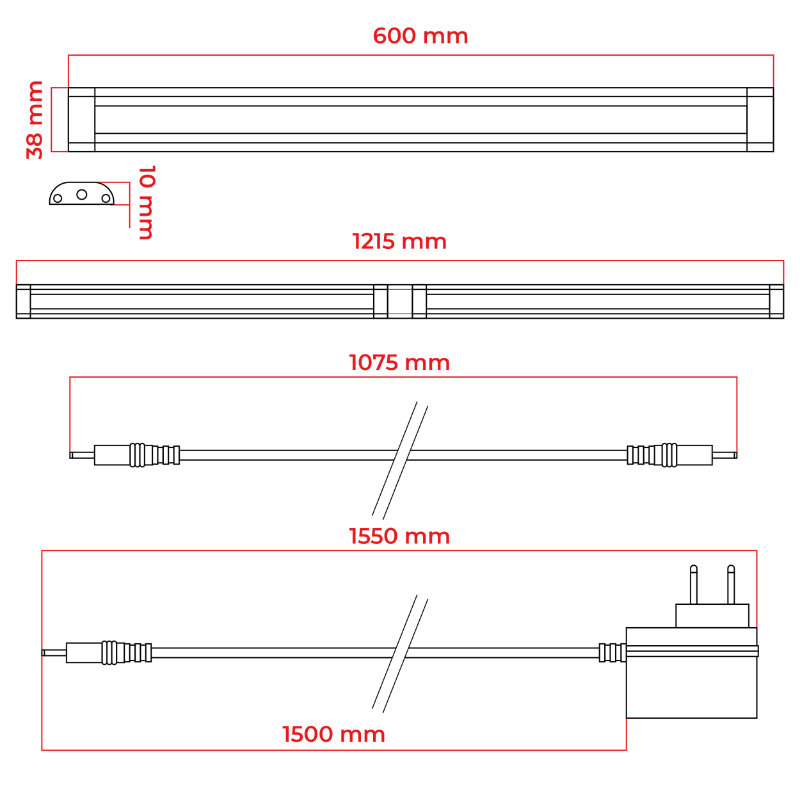 LED pásek pod linku DPM CGB9W