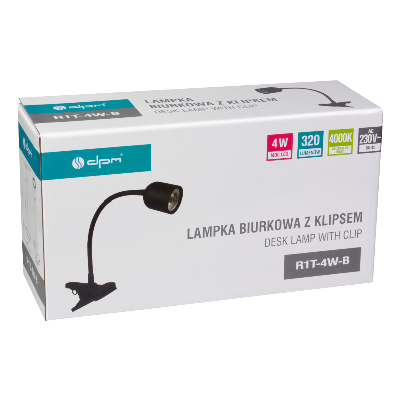 Lampa na klip DPM R1T-4W-B 4W