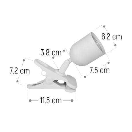 Lampa na klip DPM R3T-4W-W 4W