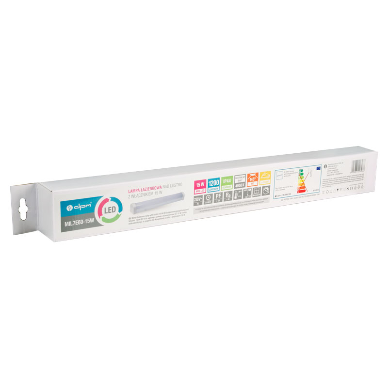 Svítidlo nad zrcadlo DPM MIL7E60-15W