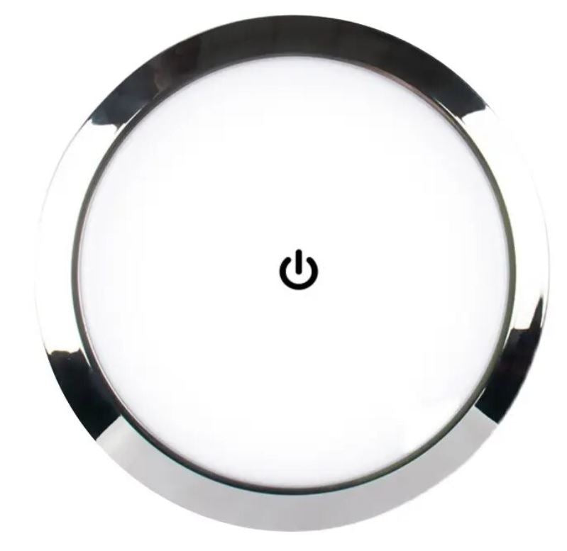 LED podhledové světlo do karavanu s dotykovým vypínačem 12-24V - 7,3cm