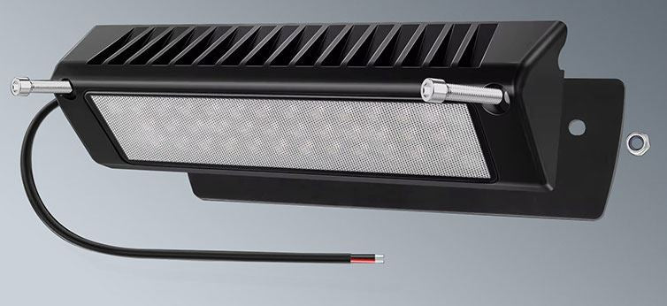 LED přídavné světlo 10-30V/60x LED šikmé na karavany nebo lodě černé