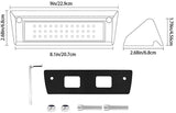 LED přídavné světlo 10-30V/60x LED šikmé na karavany nebo lodě černé