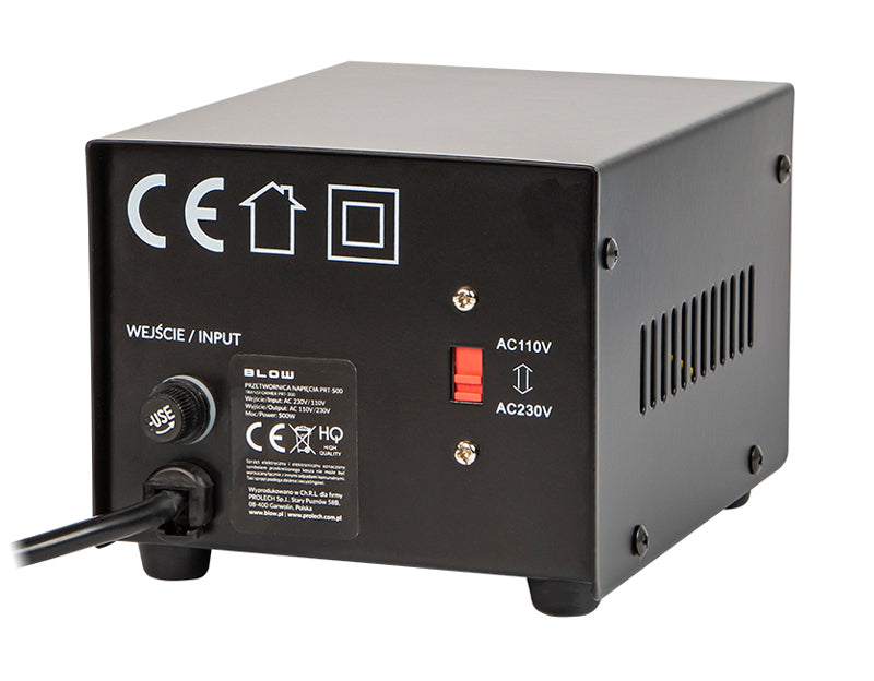 Měnič napětí BLOW PRT-500 230V/110V 500W