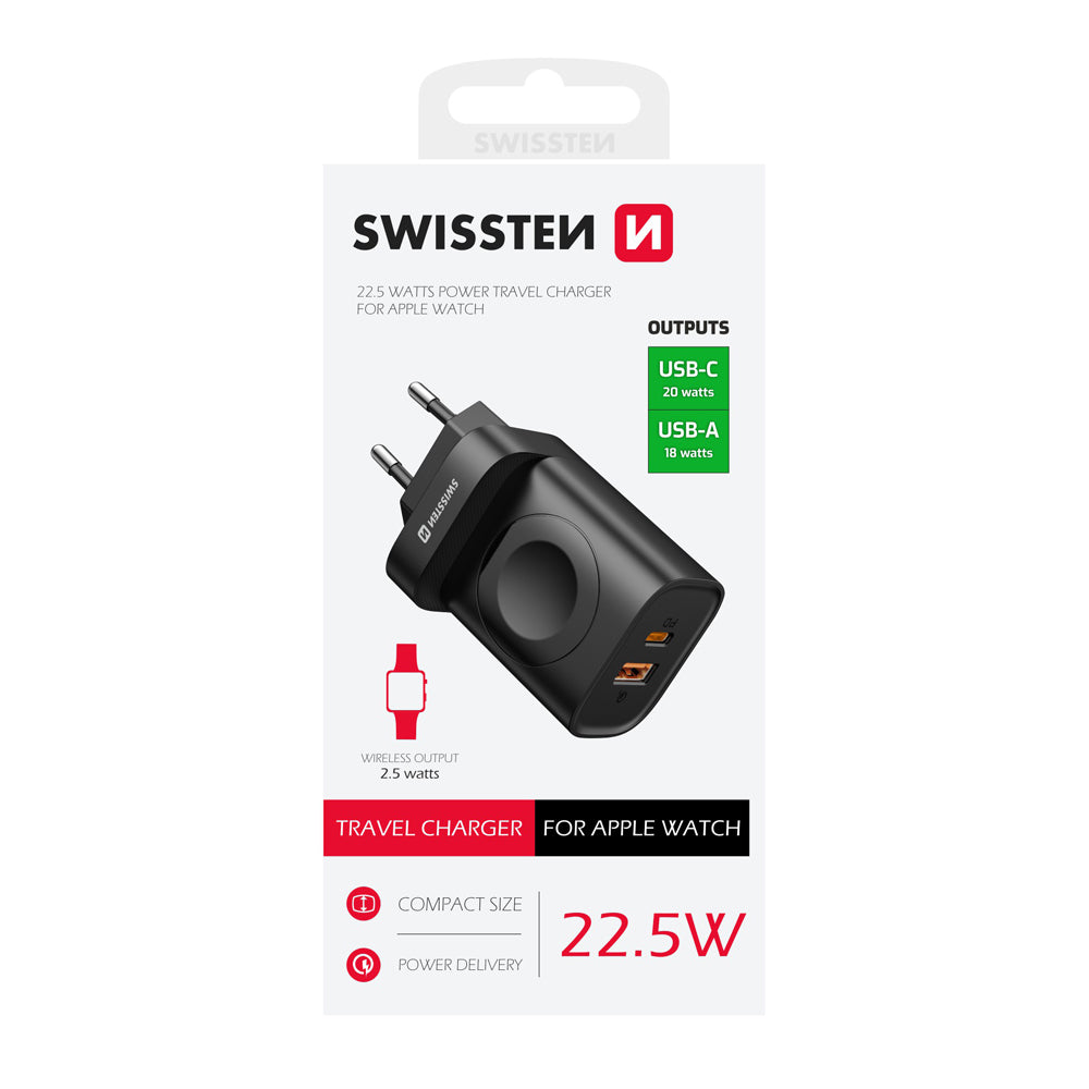 Adaptér USB SWISSTEN 1x USB 1x USB-C a Apple Watch 22045520
