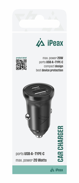 Autoadaptér USB iPEAX CL-03 Black