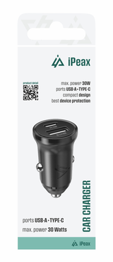 Autoadaptér USB iPEAX CL-04 Black