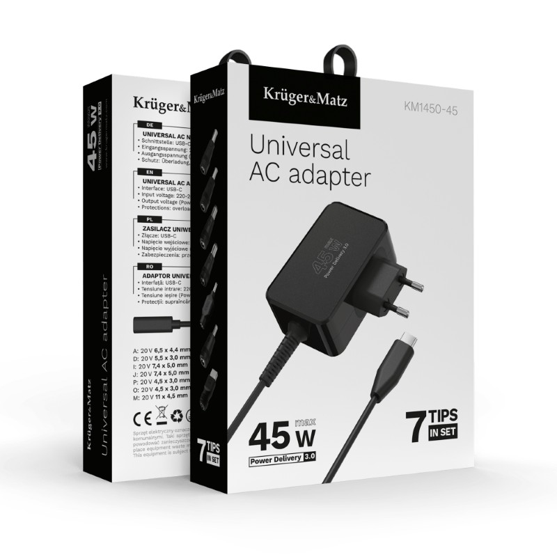 Adaptér pro notebooky KRUGER & MATZ KM1450-45 univerzální