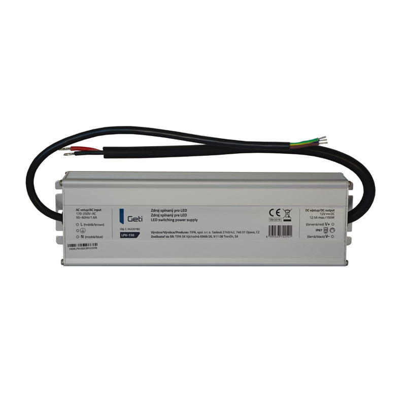 Zdroj spínaný pro LED 12V/150W  GETI LPV-150