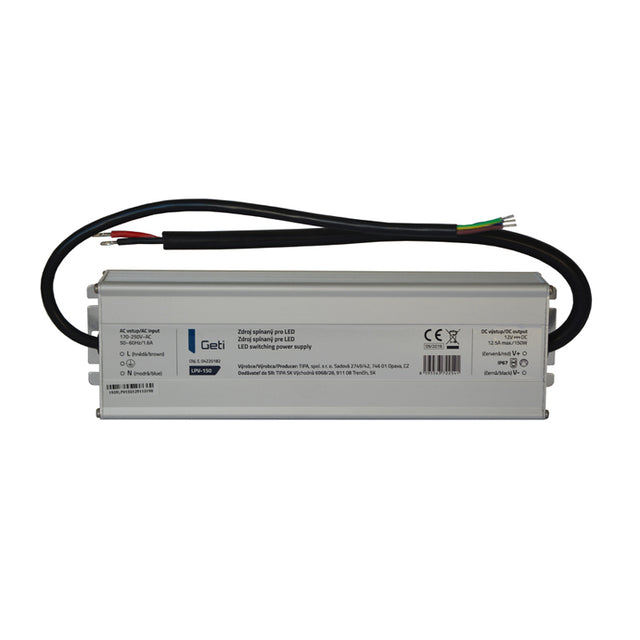 Zdroj spínaný pro LED 12V/150W  GETI LPV-150