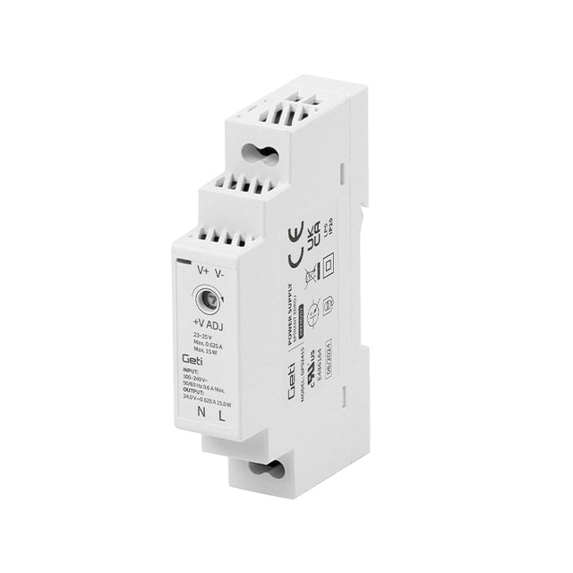Zdroj spínaný na DIN lištu 24V/15W GETI GPS2415