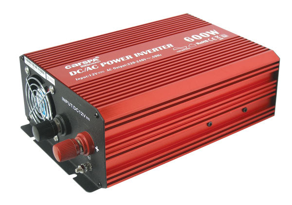 Měnič napětí CARSPA P600 12V/230V 600W čistá sinusovka USB
