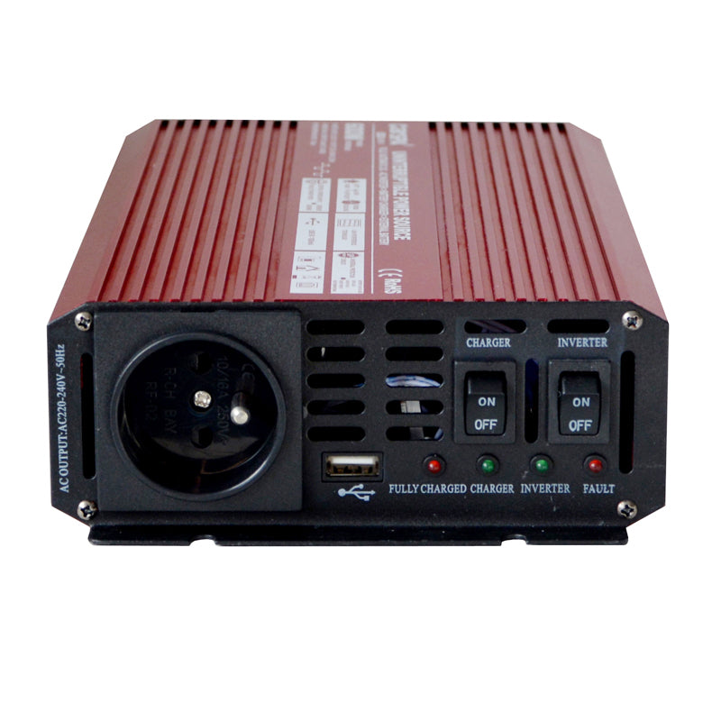 Měnič napětí CARSPA UPS600 12V/230V 600W + UPS + nabíječka
