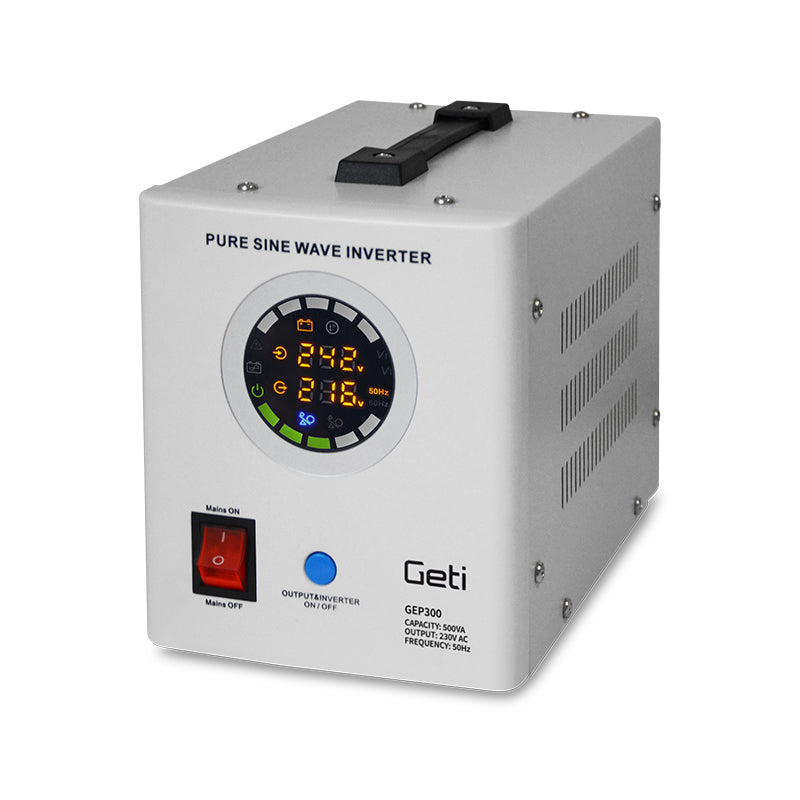 Zdroj záložní GETI GEP300 sinus 300W (500VA)