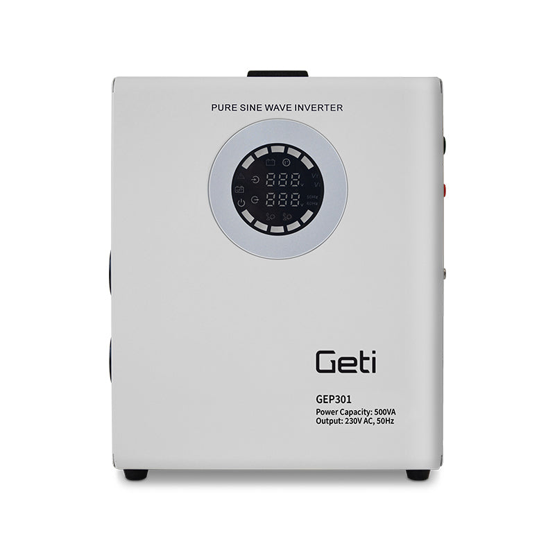 Zdroj záložní GETI GEP301 sinus 300W nástěnný (500VA)