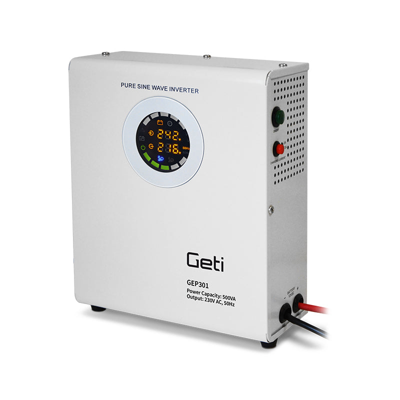 Zdroj záložní GETI GEP301 sinus 300W nástěnný (500VA)