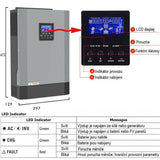 Hybridní měnič napětí MPS-5500H, 5,5kW/48V