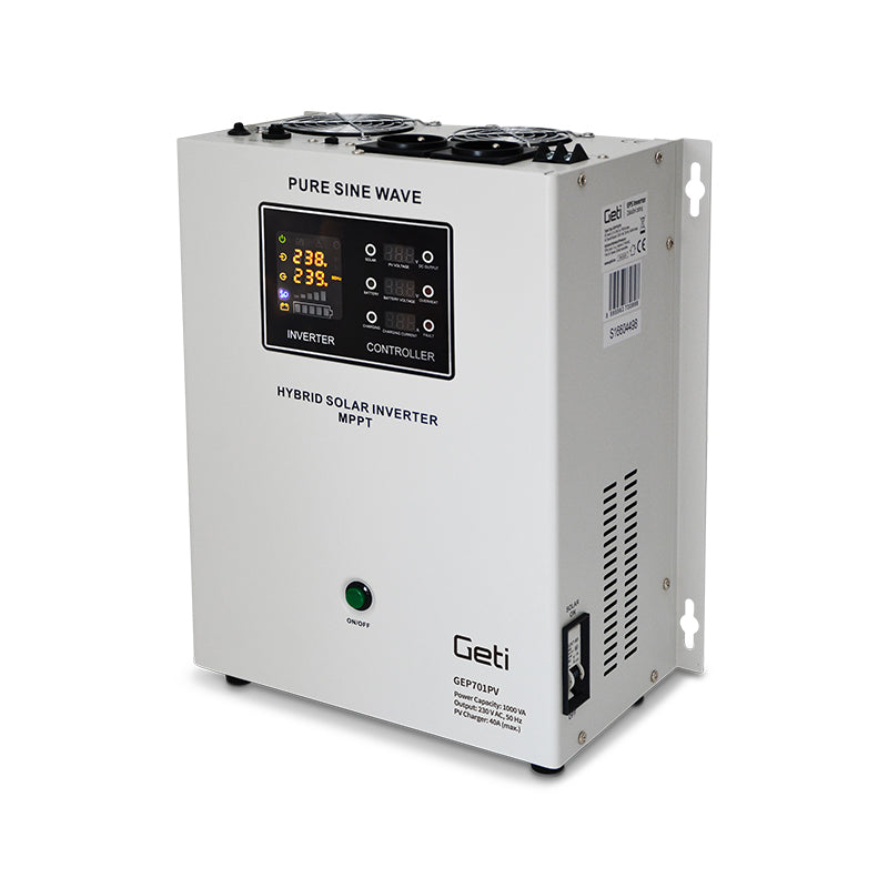 Zdroj záložní GETI GEP701PV sinus 700W nástěnný (1000VA)