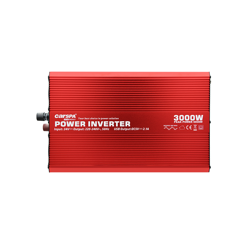 Měnič napětí CARSPA CAR3K 24V/230V 3000W USB
