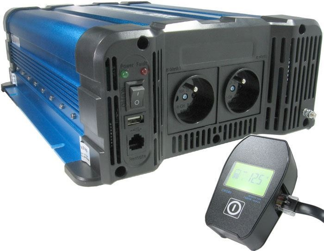 Měnič napětí FS2000 24V/230V 2000W čistá sinusovka D.O. drátové