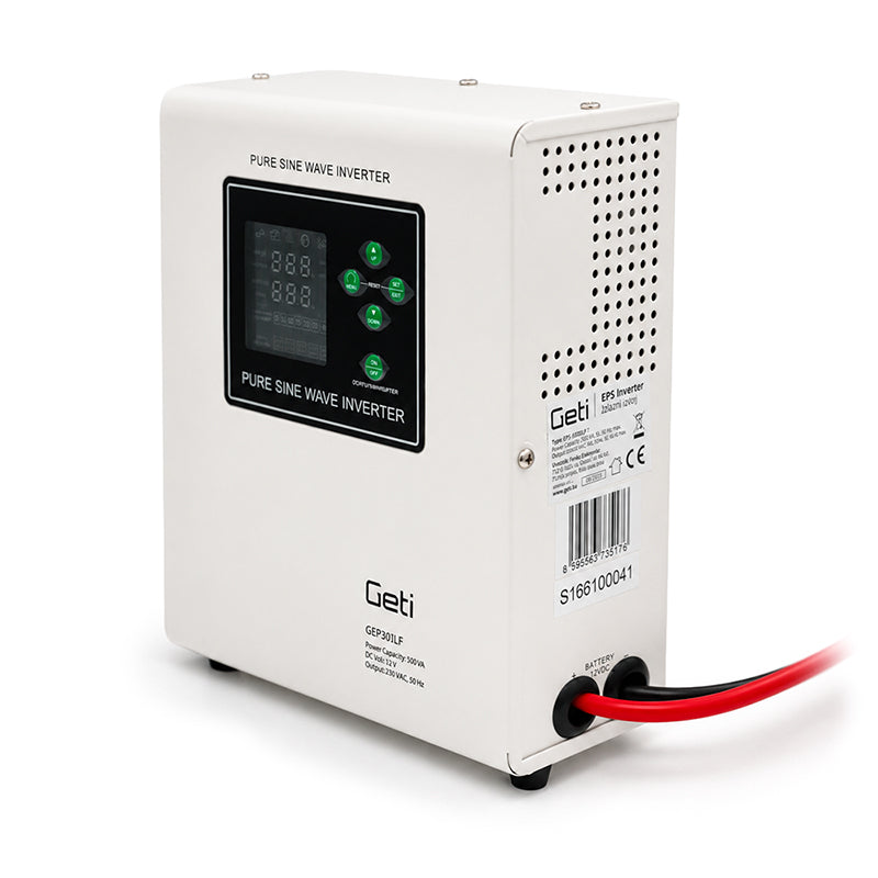 Zdroj záložní GETI GEP301LF sinus 300W nástěnný (500VA)