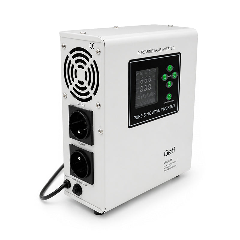 Zdroj záložní GETI GEP301LF sinus 300W nástěnný (500VA)