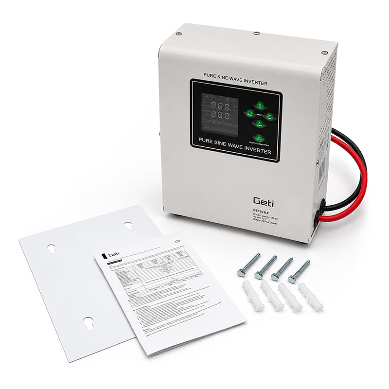Zdroj záložní GETI GEP301LF sinus 300W nástěnný (500VA)
