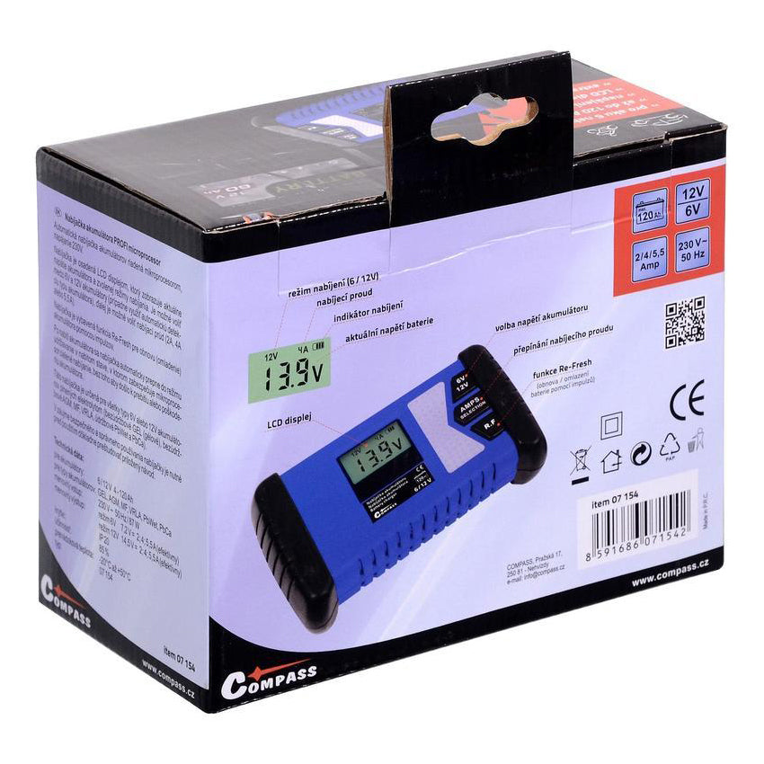Nabíječka akumulátorů COMPASS 07154 PROFI 6/12V