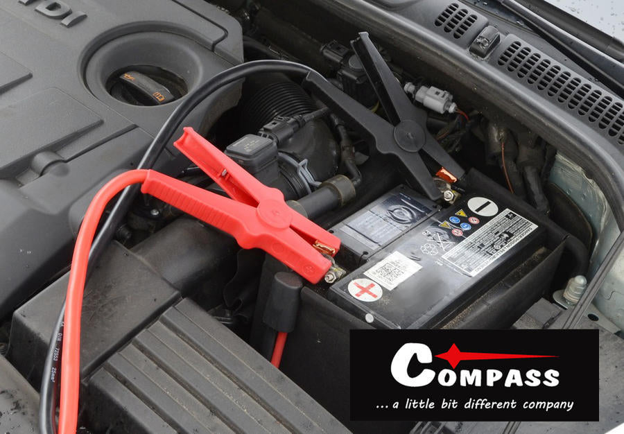 Kabely startovací 450A 4,5m COMPASS TÜV/GS DIN72553-35