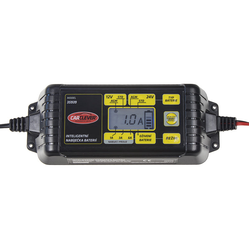 Nabíječka akumulátorů CARCLEVER 35939 12V/24V 6A