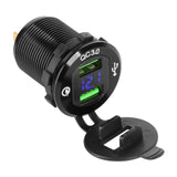 Nabíječka USB PEIYING PY-CHR0004 s QC a měřičem napětí