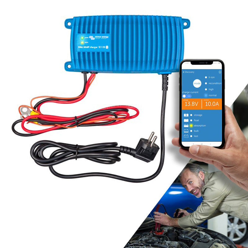 Nabíječka baterií BlueSmart 12V/7A IP67, vodotěsná