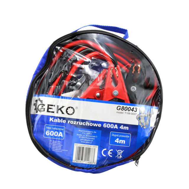 Kabely startovací 600A 4m GEKO G80043