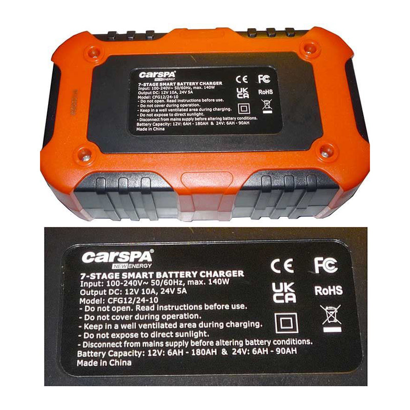 Nabíječka akumulátorů CARSPA CFG12/24-10 LiFePO4,PB