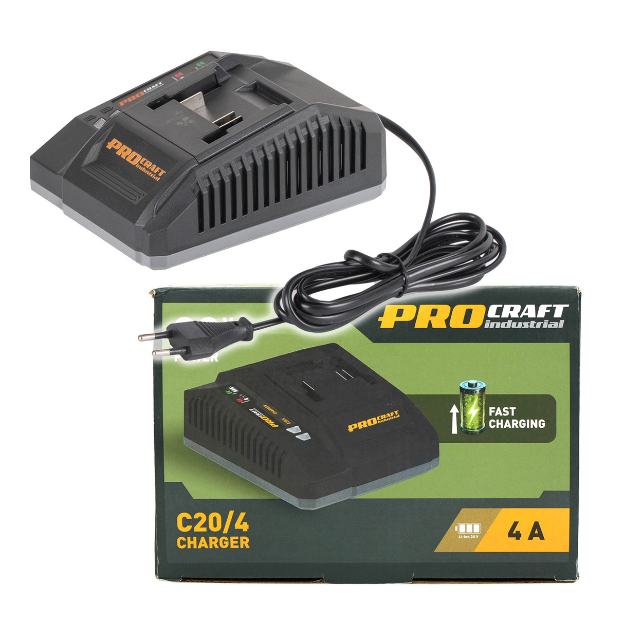 Nabíječka PROCRAFT Industrial ?20/4 20V