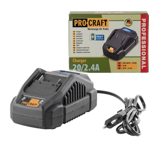 Nabíječka PROCRAFT 20/2.4A 20V