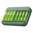 Nabíječka baterií GP Charge & save E822 + 4×AA 1300 mAh + 4×AAA 650 mAh