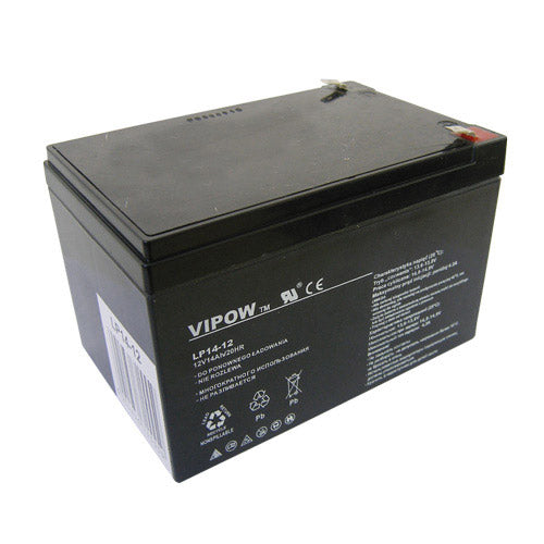 Baterie olověná 12V 14Ah VIPOW BAT0217