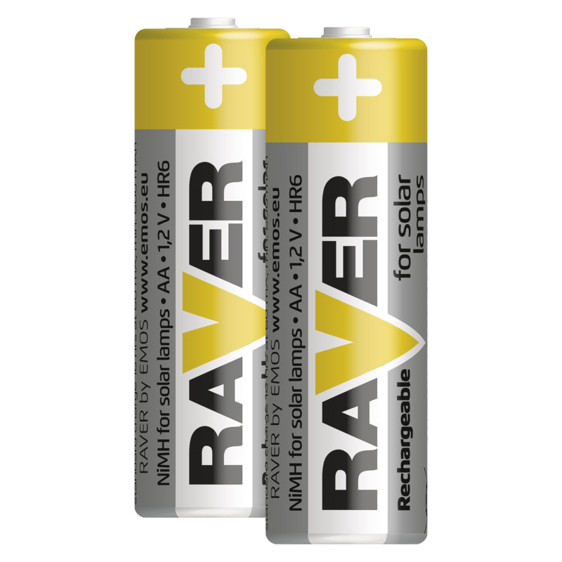 Baterie AA (R6) nabíjecí 1,2V/600mAh RAVER solar 2ks