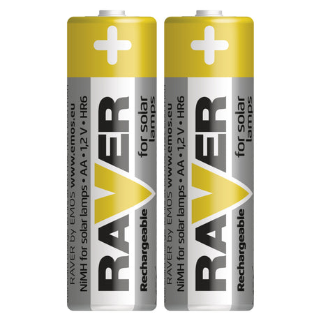 Baterie AA (R6) nabíjecí 1,2V/600mAh RAVER solar 2ks