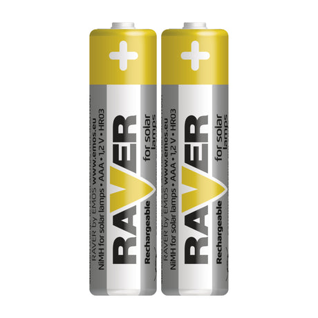 Baterie AAA (R03) nabíjecí 1,2V/400mAh RAVER solar 2ks