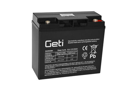 Baterie olověná 12V  20Ah GETI pro elektromotory